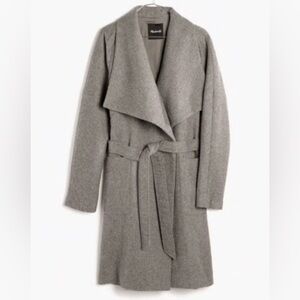 Madewell Delancey Belted Blanket Coat